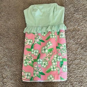 Lily Pulitzer pink and green dress